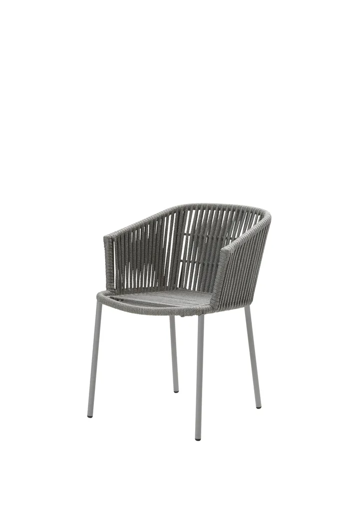 Gartenstuhl Sessel Cane-line �Moments� Stapelstuhl Korb Rattan grau